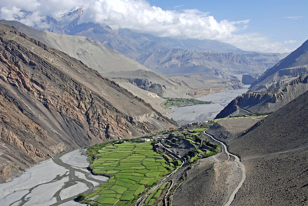 107 Kagbeni With Upper Mustang Beyond